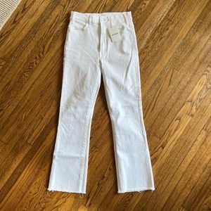 NWT Mother Denim the Hustler Ankle Fray